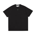 Off Whtie T Shirts Green Mushroom Male And Female Trendy Brand Short Sleeve