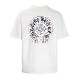 CHH Chrome Heart T Shirts Summer Horseshoe Print Short Sleeve T-Shirt
