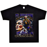 Basket Ball Star T Shirt Basketball Clarkson Washed Distressed Printed American T-shirt Retro Short Sleeve