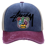 Stussy Hat Spring and Autumn Fashion Baseball Cap Breathable Retro Wash Printing