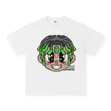 Vintage T-shirts Graffiti Trend Brand Cotton Short Sleeve T-Shirt