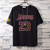 Basketball Sports T Shirt Kobe No. 24 Cotton Short-Sleeved T-Shirt Male Student Loose Leisure Sports