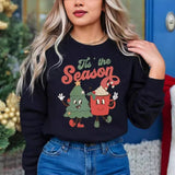 Tis The Season Retro Christmas Sweatshirt Crewneck