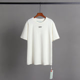 Off Whtie T Shirts Floral Heat Transfer Patch Men'S And Women'S Same Style Fashion Brand Short Sleeve
