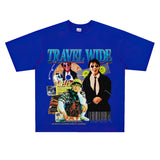 Film Star T Shirt Stephen Chow Short-Sleeved American Retro T-shirt for Men