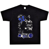 Basket Ball Star T Shirt Basketball Washed Distressed Printed T-shirt Retro Short Sleeve Hip Hop round Neck Loose