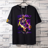 Basketball Sports T Shirt Nba Basketball Clothes James Kobe Cotton Short-Sleeved T-Shirt Men'S Loose