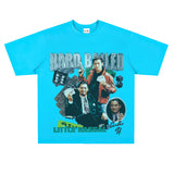 Film Star T Shirt Short Sleeve Retro American T-shirt Men and Women