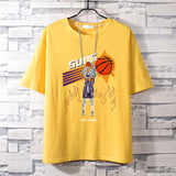 Basketball Sports T Shirt Short-Sleeved T-Shirt Men'S Lakers Kobe Loose Large Size Top Student