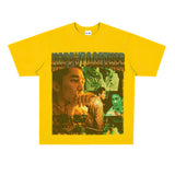 Film Star T Shirt Trendy Cotton Short Sleeve Loose round Neck Retro T-shirt