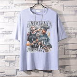 Basketball Sports T Shirt Loose Student Basketball Sport Short Sleeve T-Shirt Men'S Cotton Casual Top