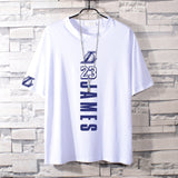 Basketball Sports T Shirt Nba Basketball Short Sleeve T-Shirt Men'S Loose Student Casual James 23