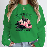 Women Fashion Creative Halloween Pumpkin Black Cat