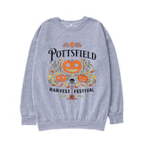 Pottsfield Harvest Festival Sweatshirt, Retro Cartoon Garden