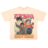 Film Star T Shirt Loose Heavy Street Small Neckline T-shirt Men and Women