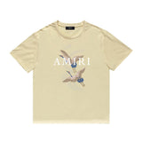Amiri T Shirt Casual Hip Hop High Street round Neck Short Sleeve T-shirt