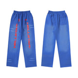 Mens trendy Hoodie & Pants Wash Water Make Old Hoodies Sweater Trousers