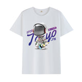 Basketball Sports T Shirt Short-Sleeved T-Shirt Men'S Trendy Loose Printed Half Sleeve Student