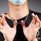 Chains Color Matching Zirconium Hip Hop Zircon Clavicle Chain Spectrum St. Valentine's