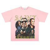 Film Star T Shirt Loose Heavy American Retro Street Personality T-shirt Men
