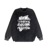 Purple Brand Distressed Long Sleeve Shirt Fashion Distressed Loose Long-sleeved Top