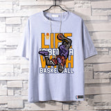 Basketball Sports T Shirt Kobe Short-Sleeved T-Shirt Men'S Cotton Student Korean Style Able Leisure Sports