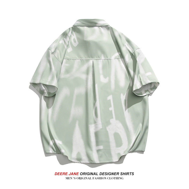 Men's Shirts Men's Short Sleeve Summer Trendy Loose Casual