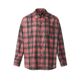 Unisex Shirts Our Legacy Rose Checked Casual Loose Shirt