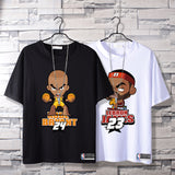 Basketball Sports T Shirt Nba Basketball Kobe James Curry Short Sleeve T-Shirt Male Student Loose