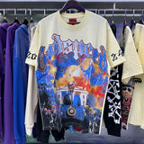 Godspeed T Shirts Speech Skull Printing Cotton Casual Crew Neck Short Sleeve Men and Women