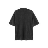 American vintage street T-shirt pure cotton retro men's and women's summer loose half sleeves