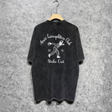 Amiri washed t-shirt bowling print short sleeves