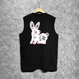 Amiri tank top giant rabbit printing