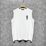 Amiri tank top with vertical overlapping letterprinting