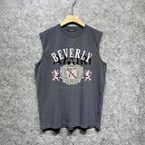 Amiri tank top lion medal printing