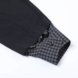 Unisex long-sleeved shirt autumretro lapel