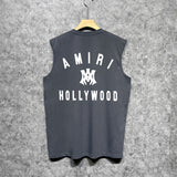 Amiri tank top hollywood spider printing