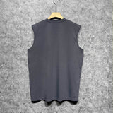 Amiri tank top gold lion print