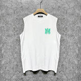 Amiri tank top splash paint simple letterprinting