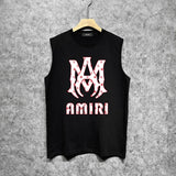 Amiri tank top cashew flower large simple logo printing