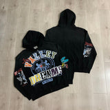 Vale high street letter zipper hooded sweatshirtoutwear