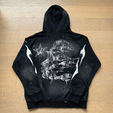 Hellstar Hoodie Wash and Do Old Casual Shorts Summer