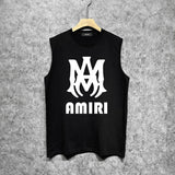 Amiri tank top cashew flower large simple logo printing