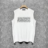 Amiri tank top cashew flower spider letterprinting