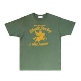 Rhude T Shirts Printed Trendy Pure Cotton