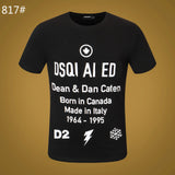 Dsq2 T Shirt Casual Sports Printed Short Sleeve Summer Men