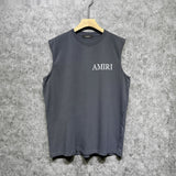 Amiri tank top leaf printing
