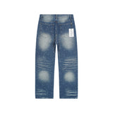 Valeforever Vale Jeans Hotfix rhinestones Ripped Denim