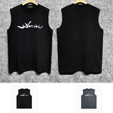 Amiri tank top smoke letter horizontal strip printing