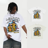 Vintage T-shirts James James Short Sleeve T-Shirt Men's and Women's Printed T-Shirts Loose